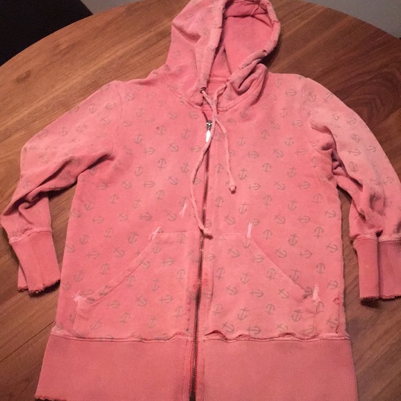 Free People Anchor Print Distressed Hoodie - Picture 2 of 3